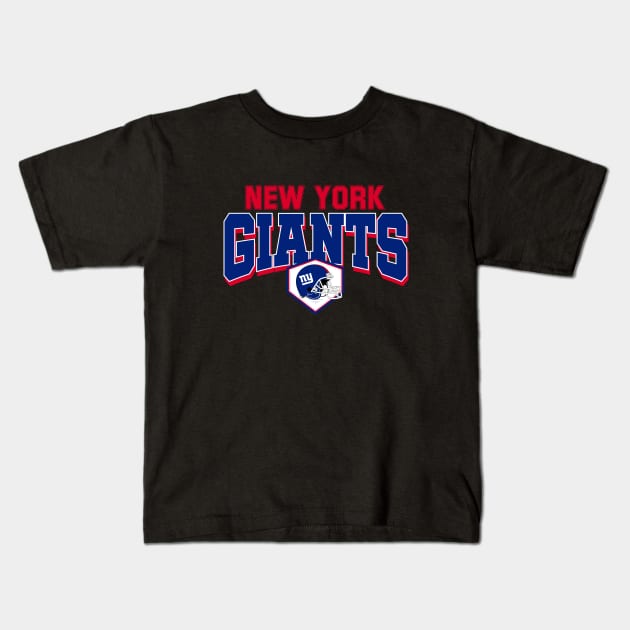 New York Giants Football Kids T-Shirt by Gvsarts